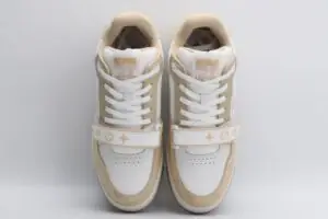 LV Trainer Beige White