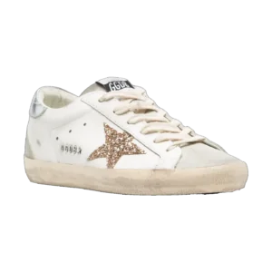 Golden Goose Super-Star White Gold Silver Star