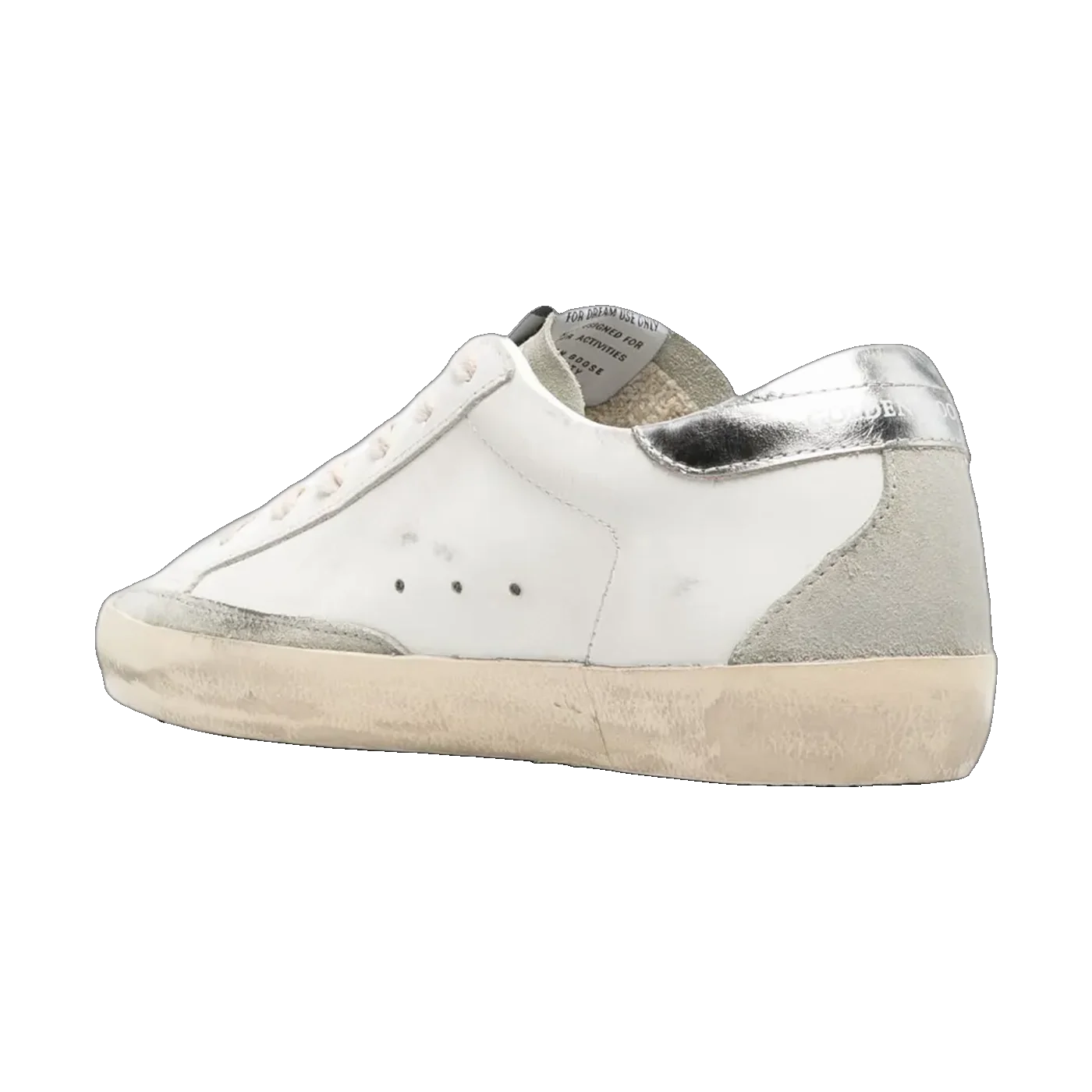 Golden Goose Super-Star White Gold Silver Star