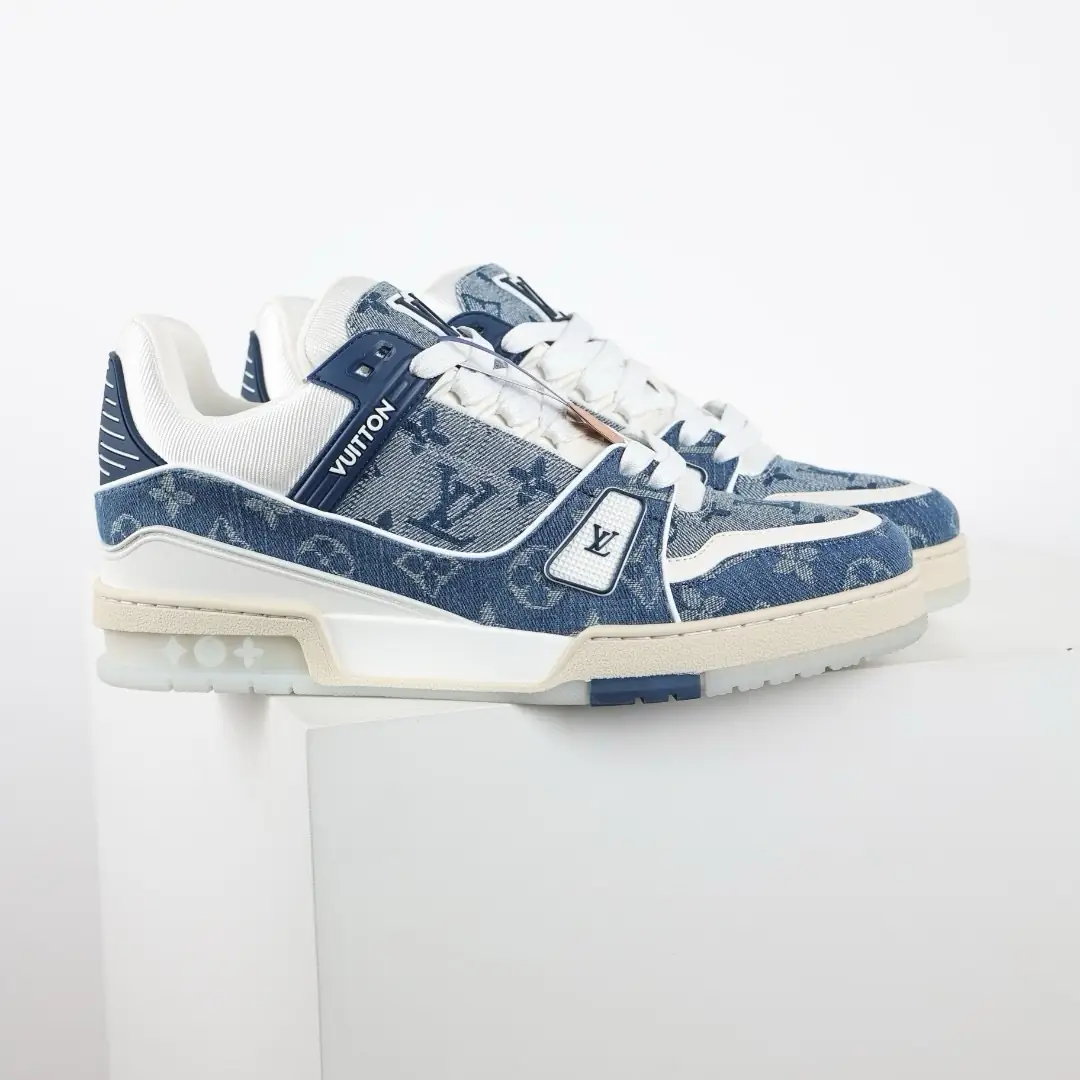 LV Trainer Denim Monogram Blue