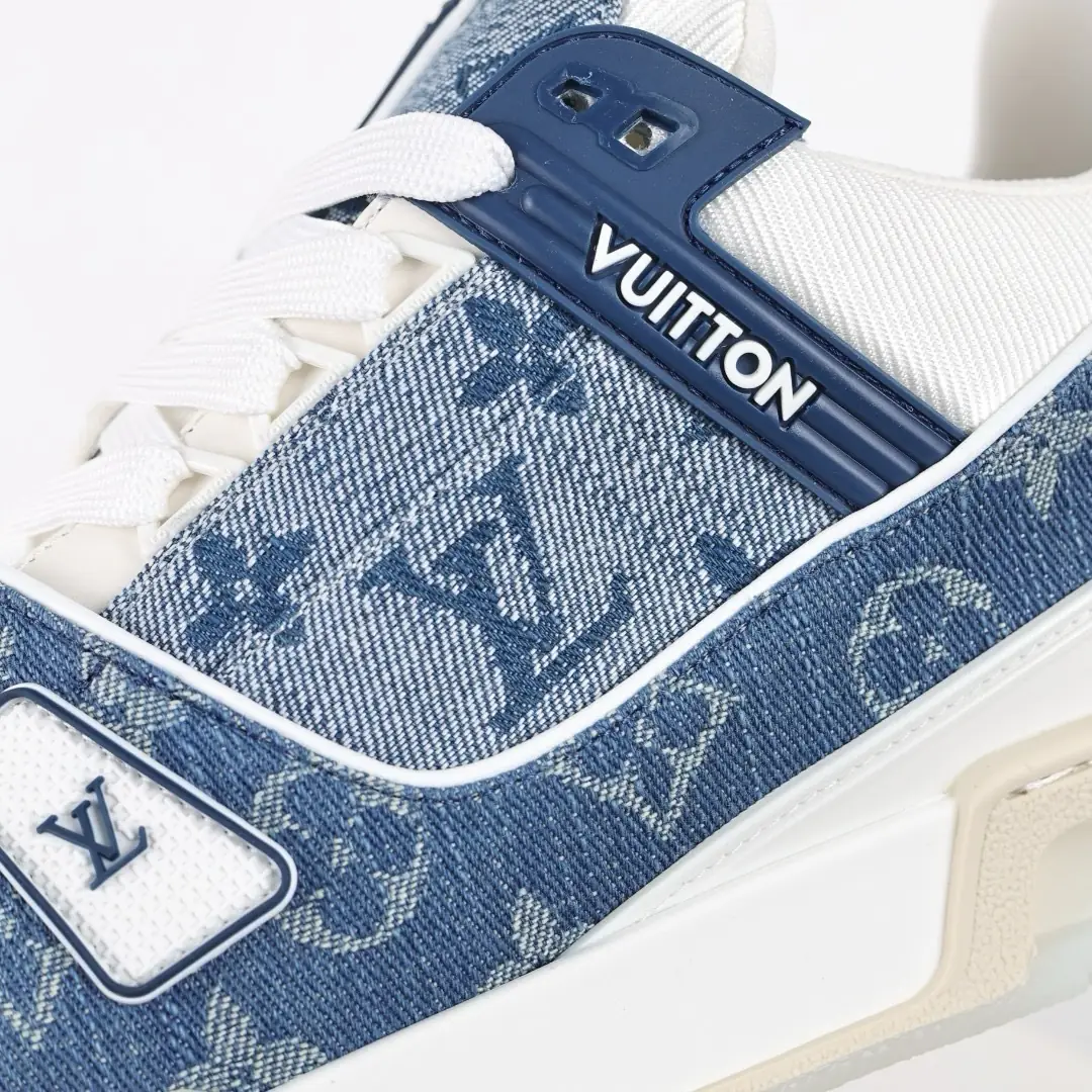 LV Trainer Denim Monogram Blue