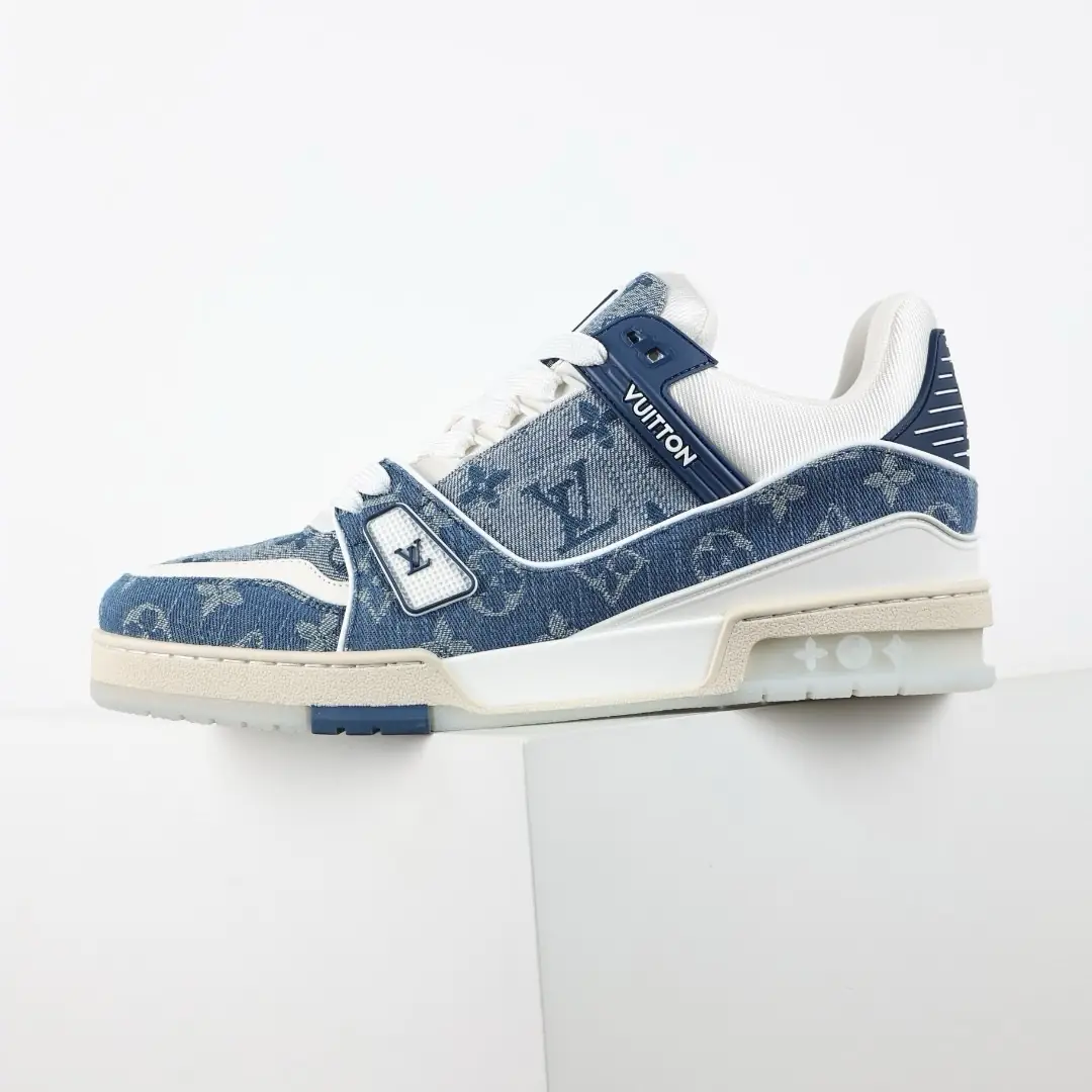 LV Trainer Denim Monogram Blue