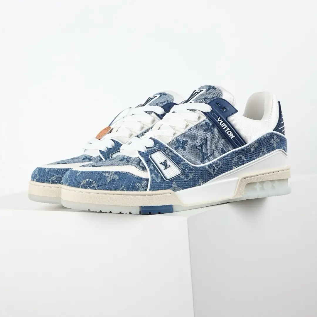 LV Trainer Denim Monogram Blue