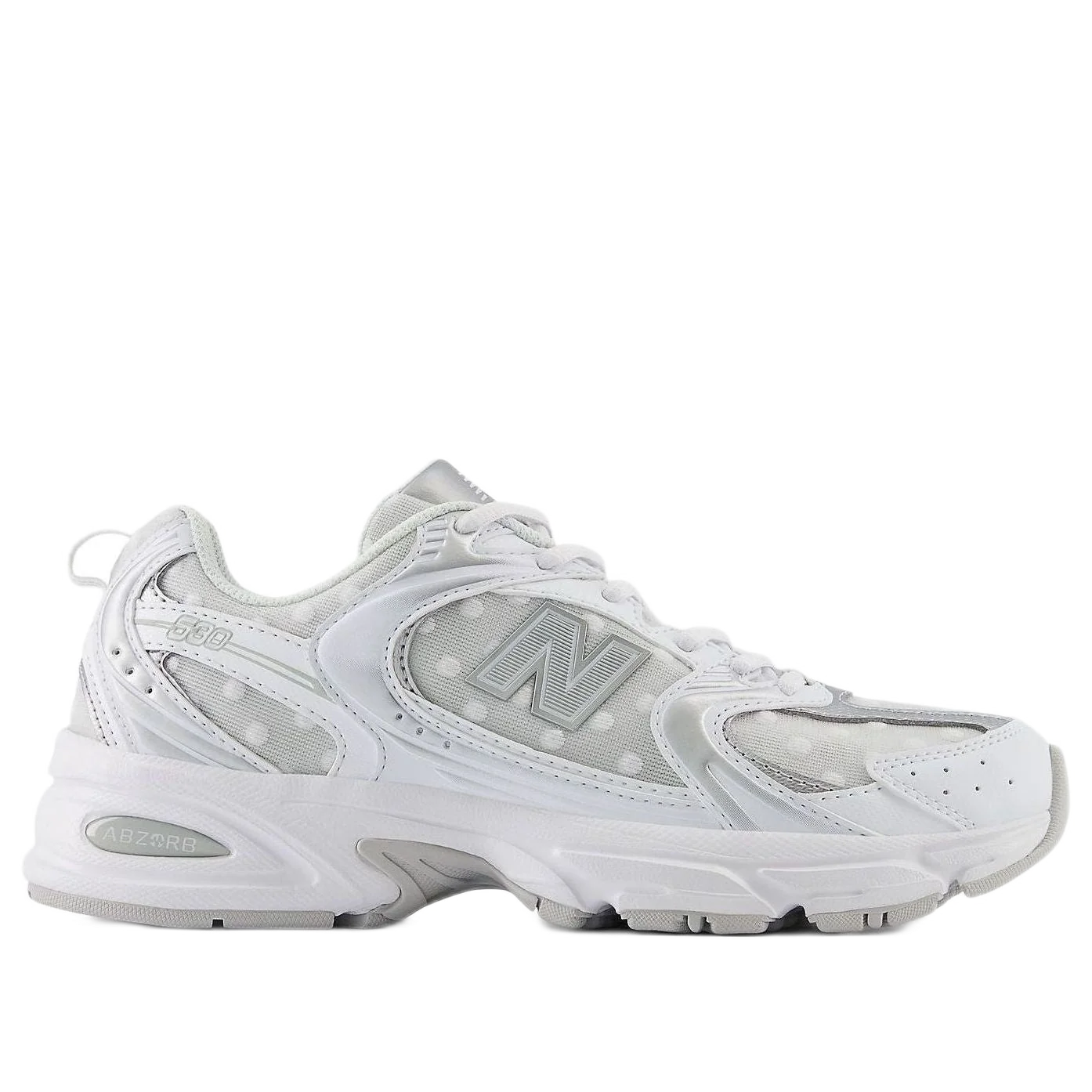 New Balance 530 White Polka Dots