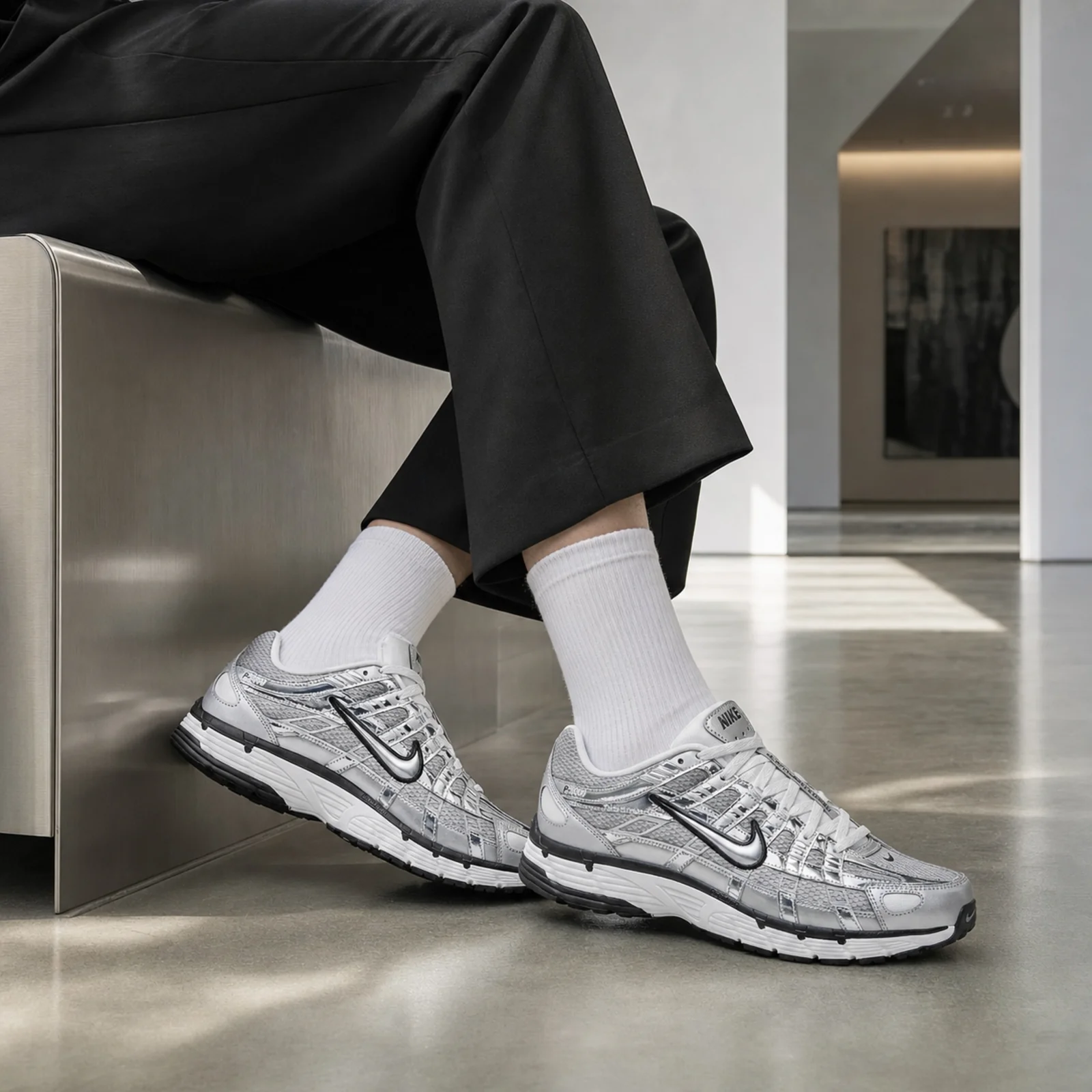 Nike P-6000 Metallic Silver