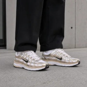 Nike P-6000 White Metallic Gold