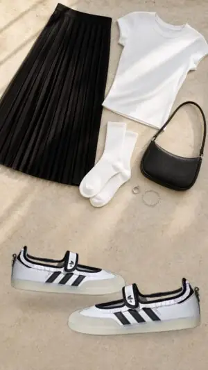 adidas Samba Jane Ruffle Pack White Black