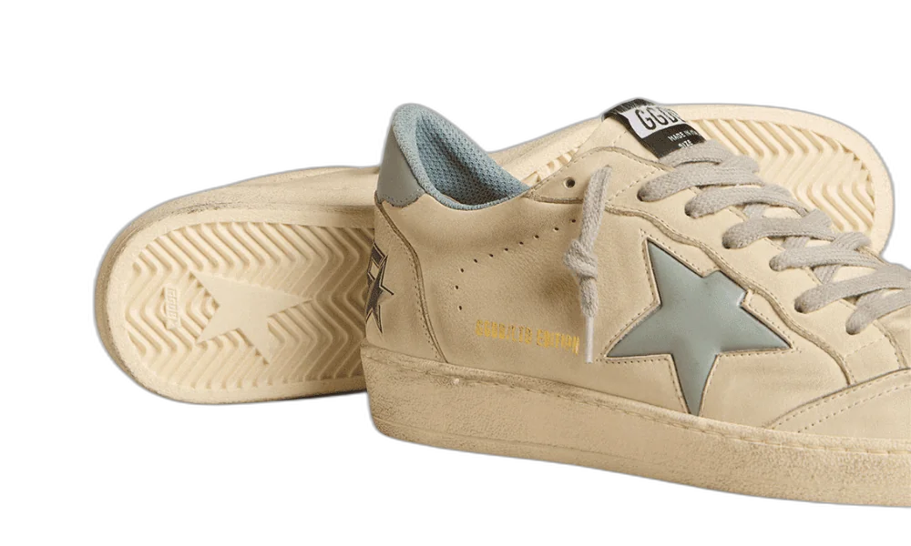 Golden Goose Ball Star Azul Celeste Metalizado