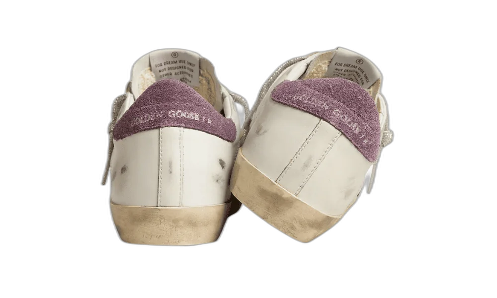 Golden Goose Ball Star Morado con Estrella Verde Oscuro