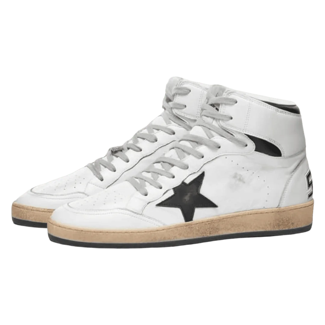 Golden Goose High Blancas Estrella Negra